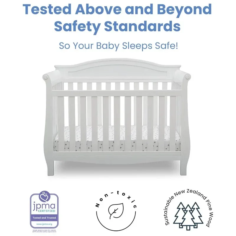 Cuna Convertible 4 en 1, Bianca Blanco