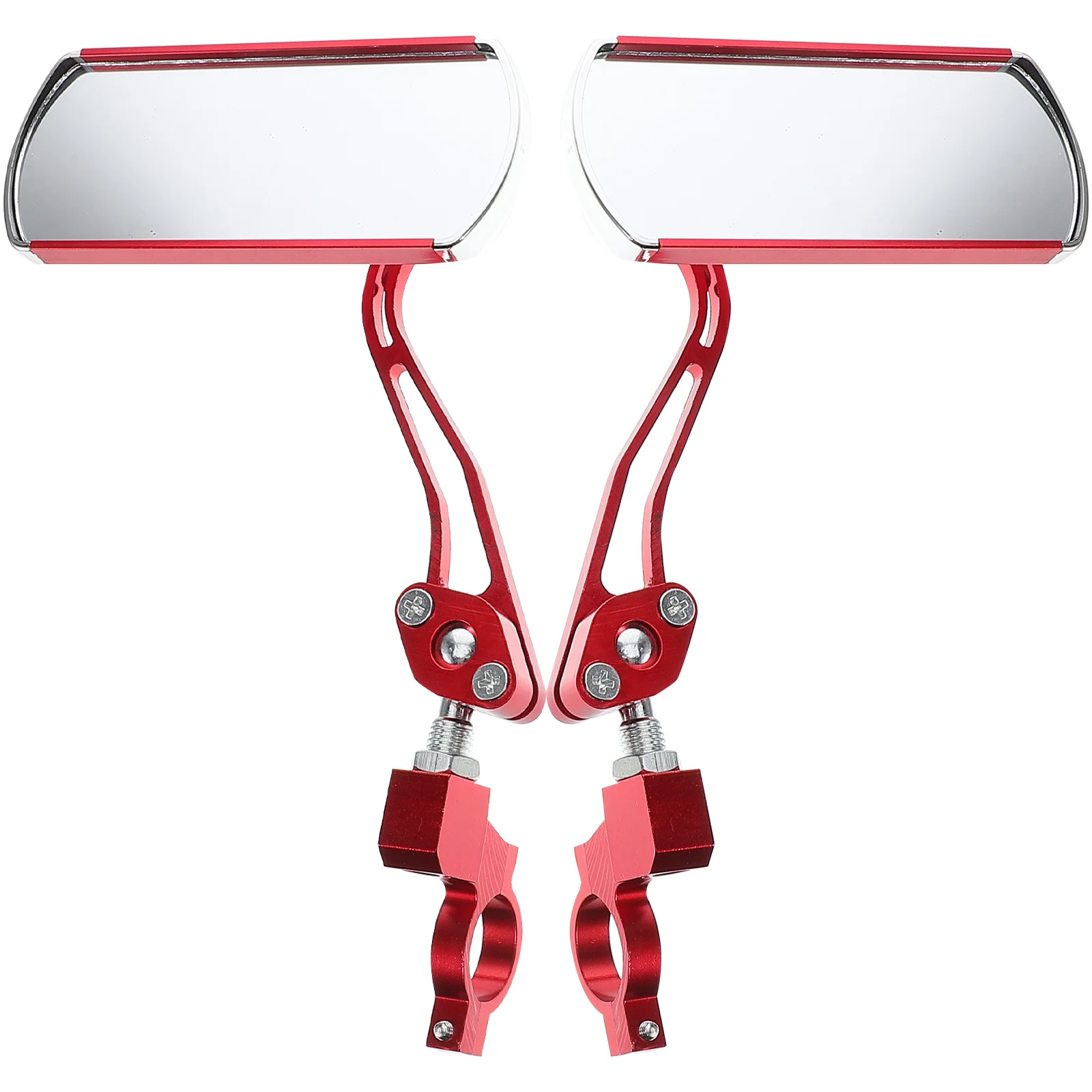 

Aluminum Alloy Electric Bike Rearview Mirror Handlebar Mount Universal Fit for Motorcycle Scooter Atv Bicycle Safety Riding