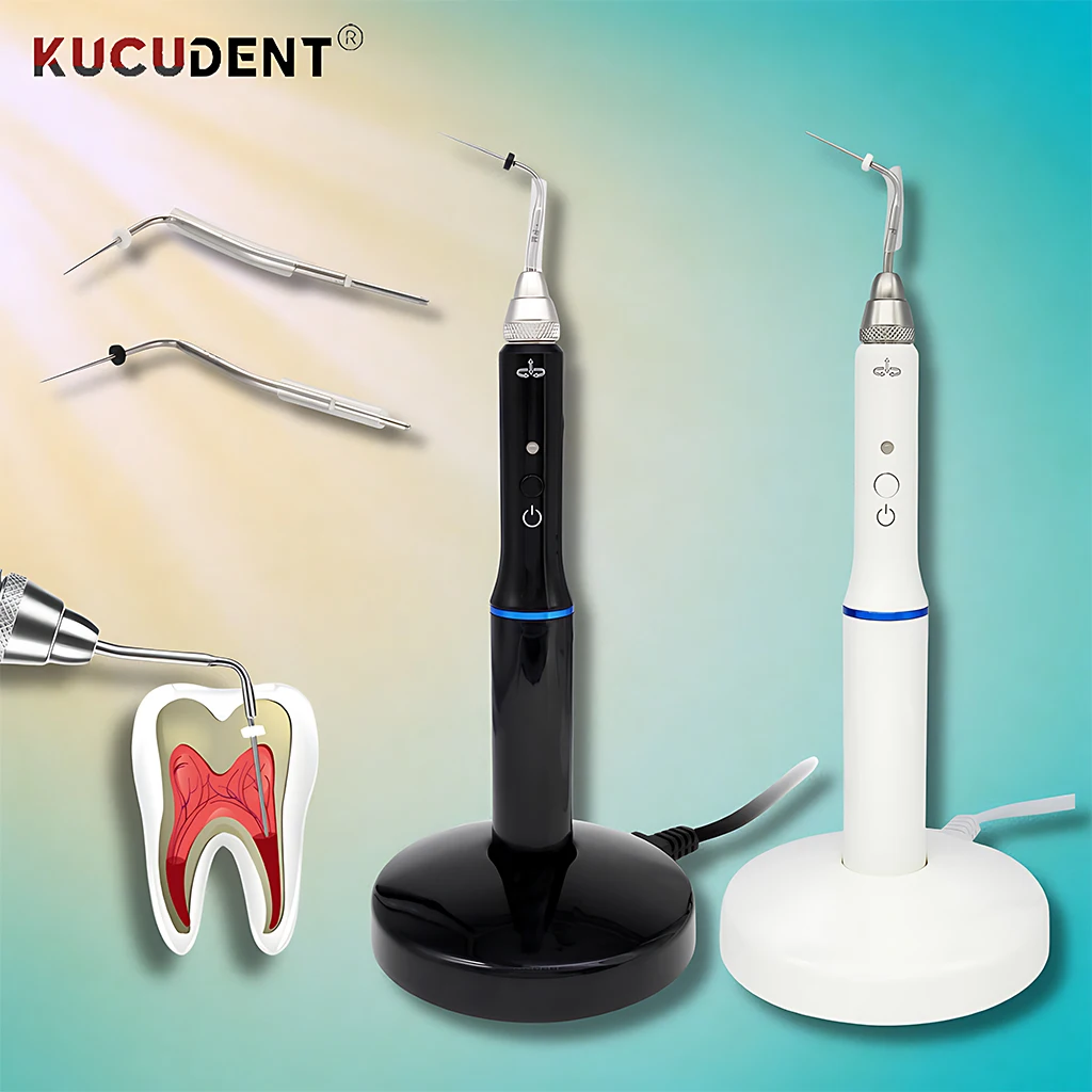 

1 комплект стоматологической беспроводной ручки Gutta Percha Obturation Pen, 3-секундная система быстрого нагрева для наполнения корневых каналов с 2 сменными насадками, комплект