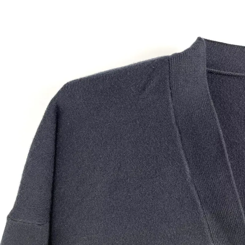 ゆったりとした長袖オープンフロントカーディガン メンズファッション 秋の新作 リブ編み 多用途 快適 ニットセーター 2025年秋