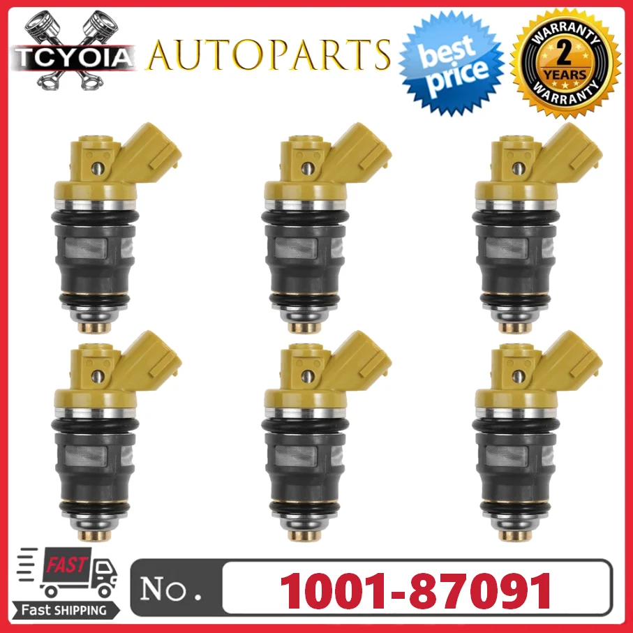 

6pcs/lot 650cc Fuel injectors 1001-87091 100187091 SH650A SR63561 SR63564 For Toyota Supra JZA70 JZA80 1JZ-GTE 2JZ-GTE ENGINES