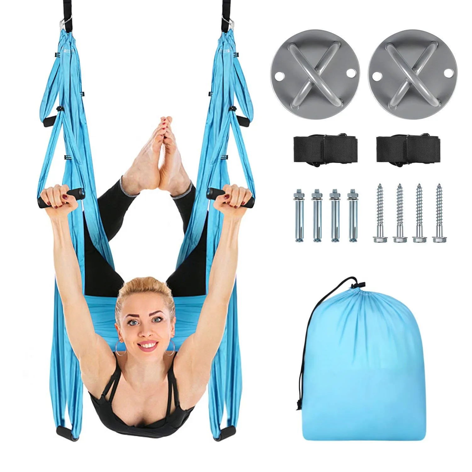 Home Back Support & Spinal Health Products Aerial Silk Yoga Hammock