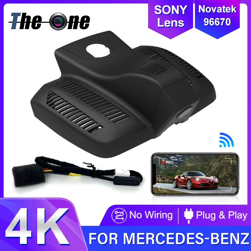 

New!Car DVR Wifi Video Recorder Dash Cam Camera Easy Installation For Mercedes-Benz MB CLS CLS300 E53 20-23 UHD 2160P 4K Dashcam