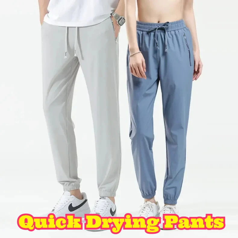 ice-silk-nylon-quick-dry-sun-protection-unisex-long-pants-elastic-breathable-lightweight-loose-summer-outdoor-sport-casual-daily