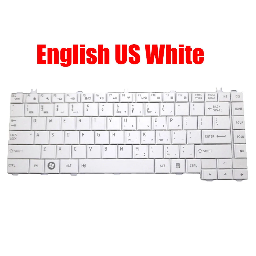 

English US Laptop Keyboard For Toshiba For Satellite L600 L600D L630 L640 L645 L645D C600 C600D MP-09M73US6930 New