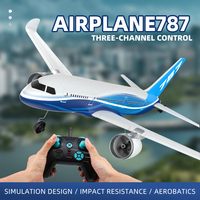 BM30 3CH RC Airplane 787 Aircraft 2.4G Remote Control Glider Intelligent Gyroscope Foam Plane Model Toys for Children Boys Gift