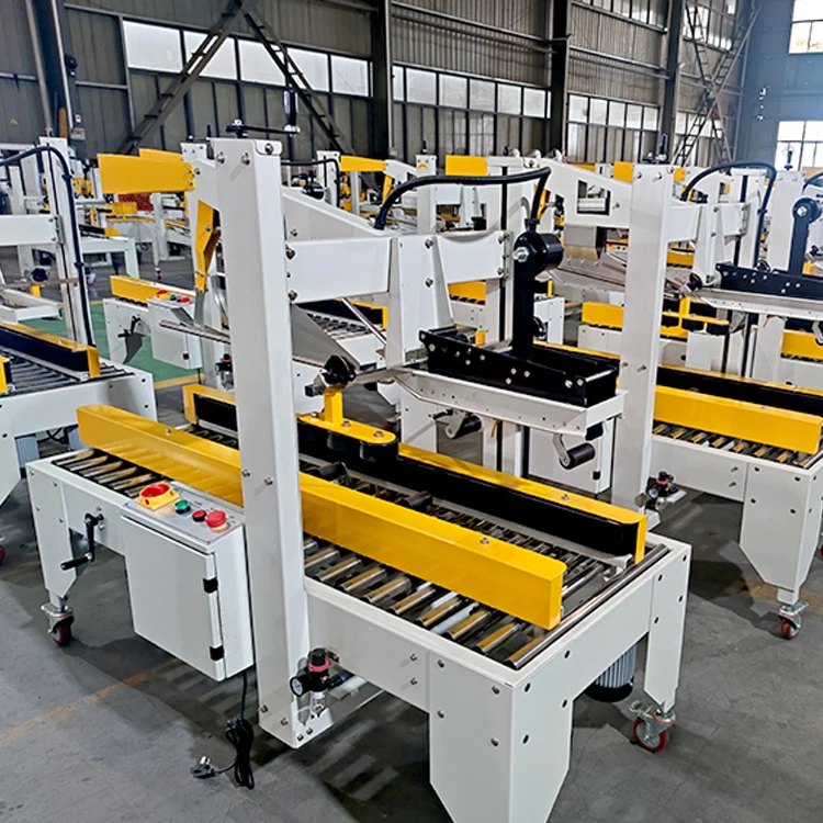 Industrial Packaging Line Equipment Automatic Carton Sealer Smart Box Sealing Strapping Machine