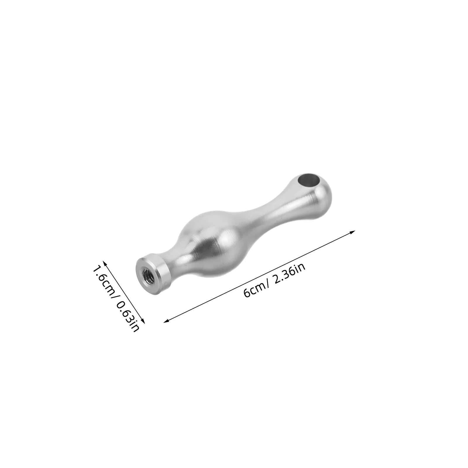 2Pcs Bowling Ball Shape Cabinet Railing Connectors Decorative Metal Shelf Rail Spindles Furniture Gallery Post Caps Glass