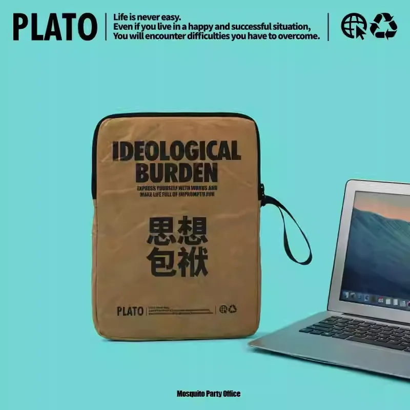 خمر كرافت حقائب الكمبيوتر المحمول مقاوم للماء دوبونت ورقة باد ماك بوك 11/13/16 بوصة حقيبة لابتوب حقيبة حاسوب الأعمال للسفر ركاب #4