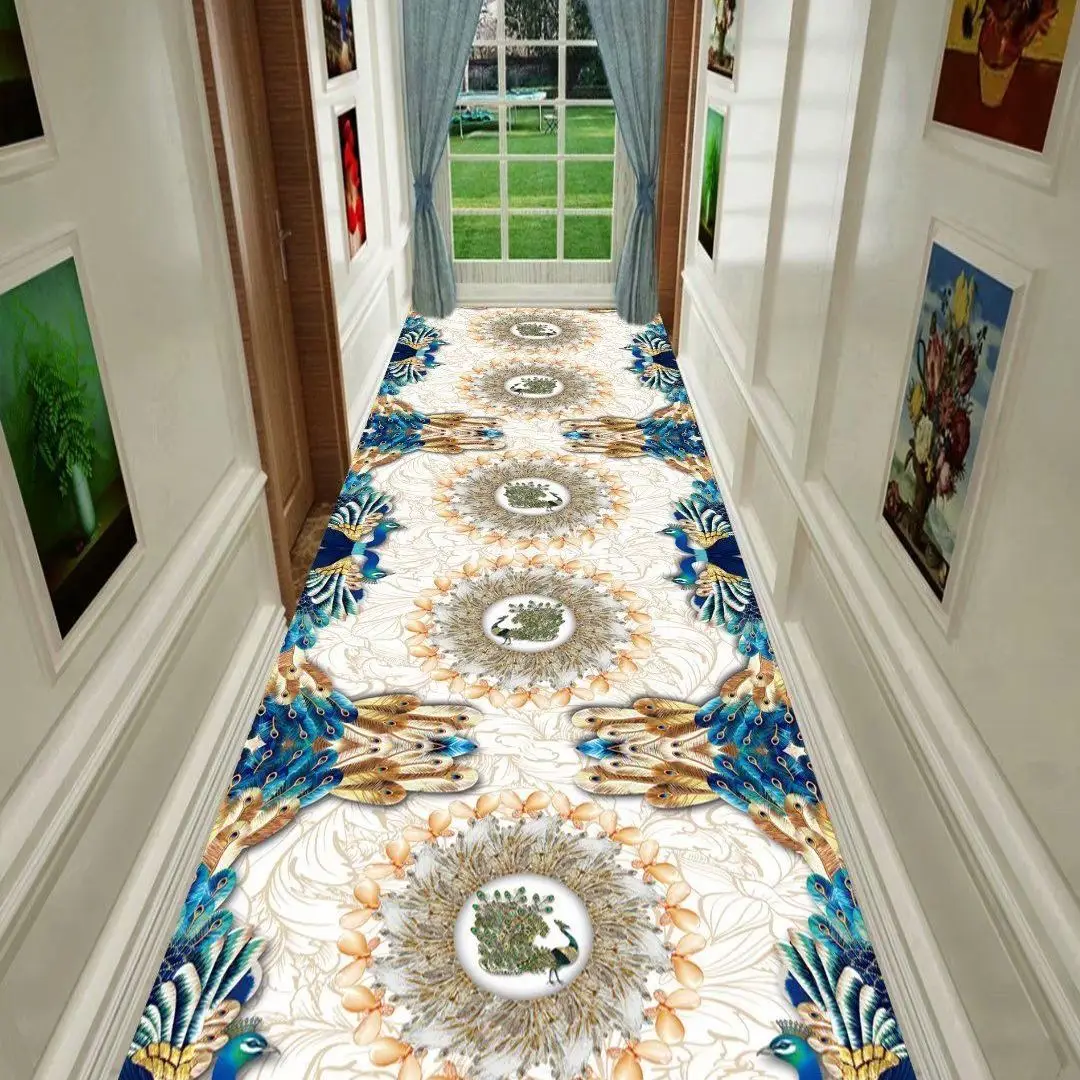 3D Aisle Corridor Long Runners Floor Mats Luxury Rugs Living Room Decoration Home Carpets for Bedroom Villa Entryway Hall Runner