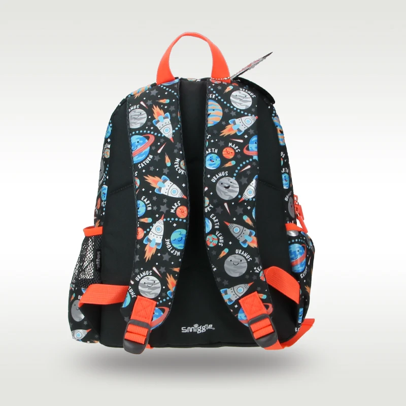 Smiggle-mochila escolar original de Australia para niños, morral escolar de planeta naranja genial, 14 pulgadas, superventas