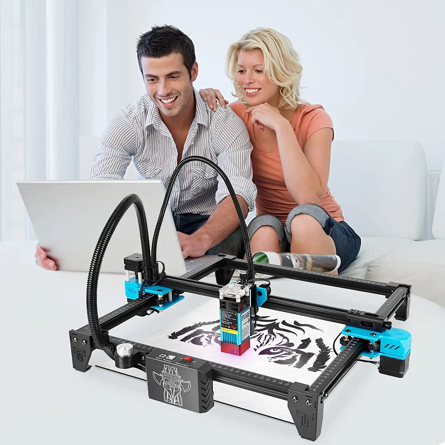 TWOTREES Industrial TTS 10W 450nm Cnc Cutting and Engraving Machines Prices with Diodes    Module