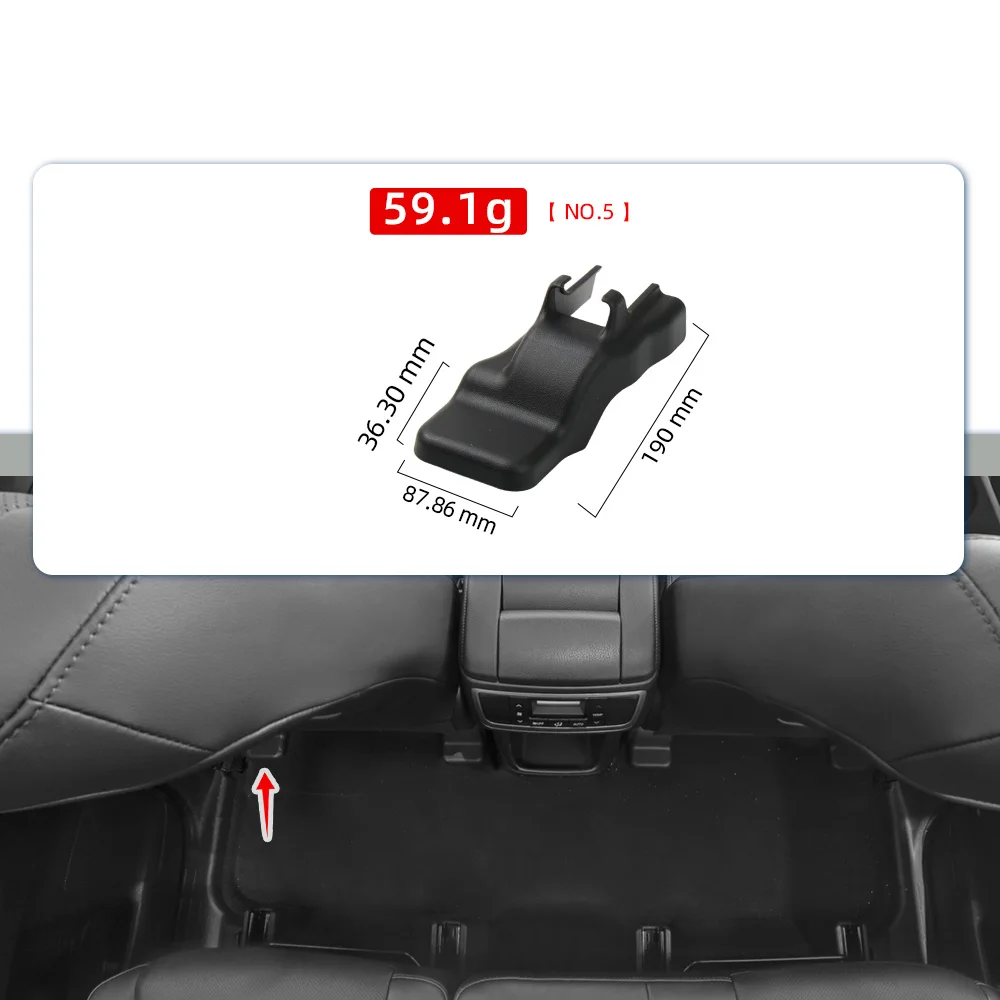 Middle and Rear Row Car Seat Rail Cover For Toyota Highlander 2015-2021 Seat Track Slide Protector Cap Auto Interior Accessories