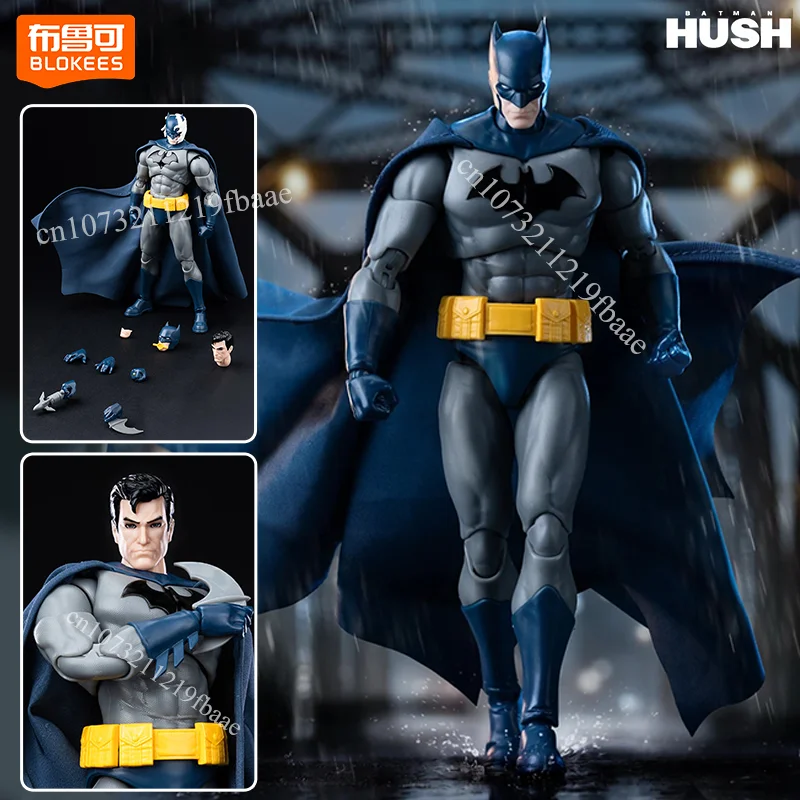 Genuine Blokees Hush Batman Action Figure Hush Catwoman DC Toys Nightwing Champion Class Superman Assembly Model Kit Gifts