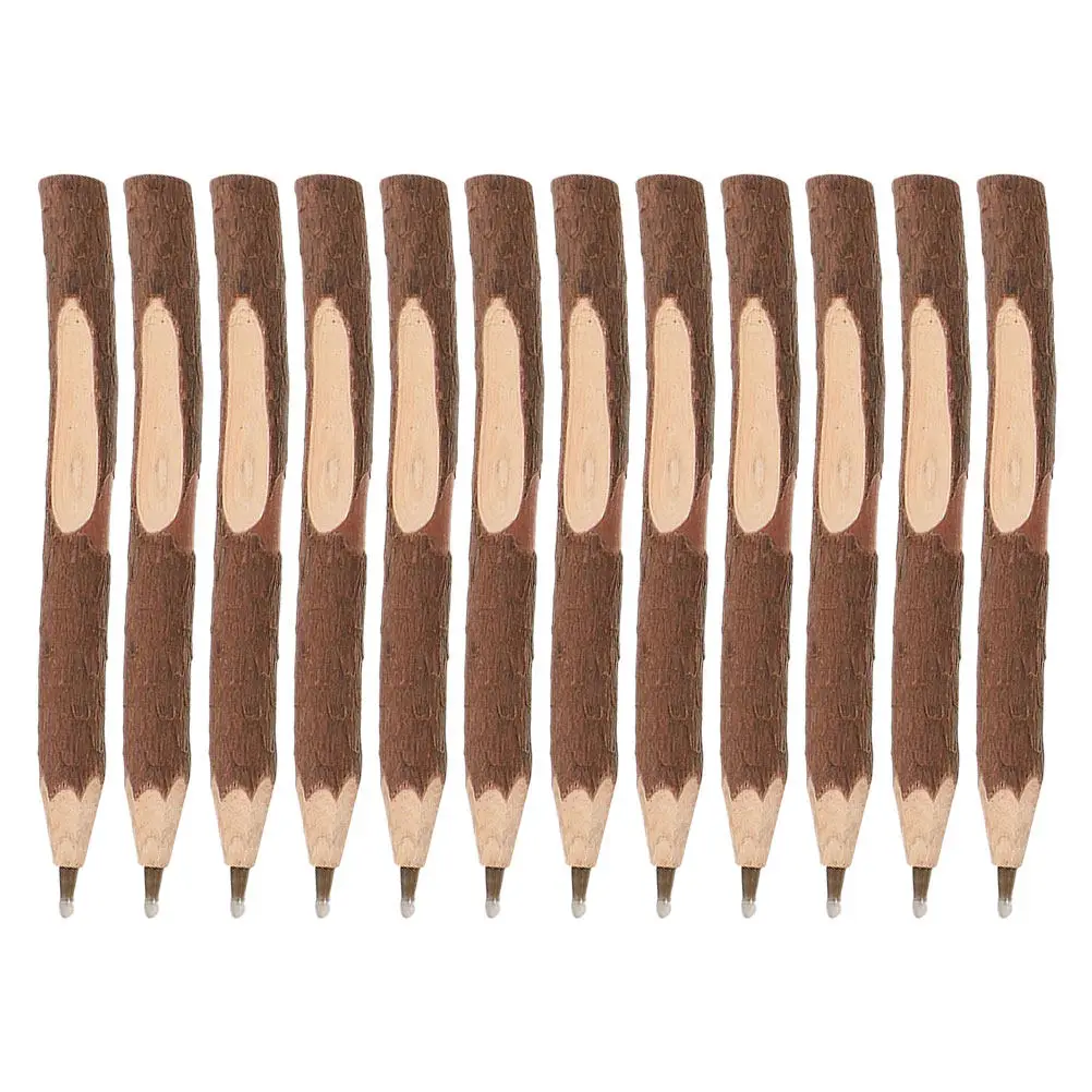 

Набор из 12 шариковых ручек с текстурой дерева, черные чернила, плавное письмо, для планировщиков, ежедневников, школы, офиса, удобно брать в дорогу