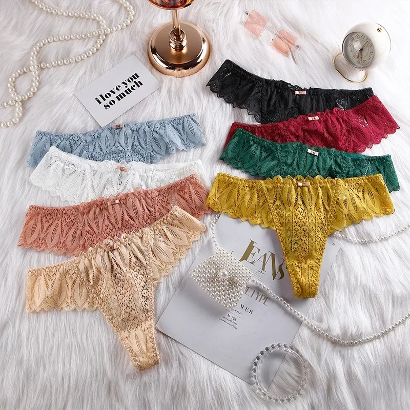 

Женское сексуальное кружевное нижнее белье, трусики-стринги, женские трусики