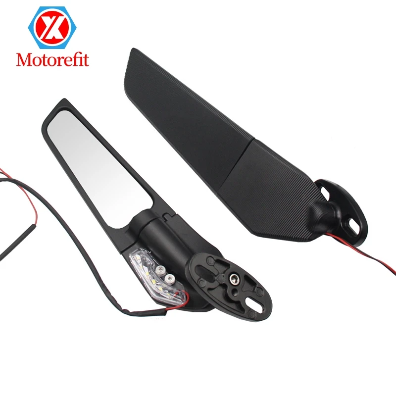 Motorcycle Modified Mirrors Wind Wing Side Adjustable Rotatable Rearview Mirror For Kawasaki ZX6R ZX636 ZX7R ZX9R ZX10