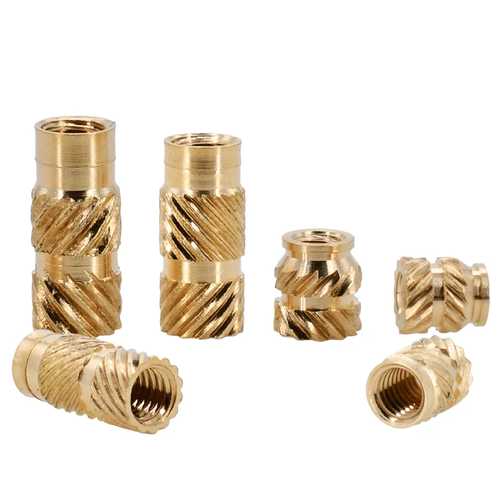 1000 Stück M3 Messing-Einsatzmuttern für den 3D-Druck, Einsteckmutter, Heizungseinsetzen, Kupfer, metrisches Gewinde, Heißschmelz-Rändel-Einspritzmuttern – Detail 4