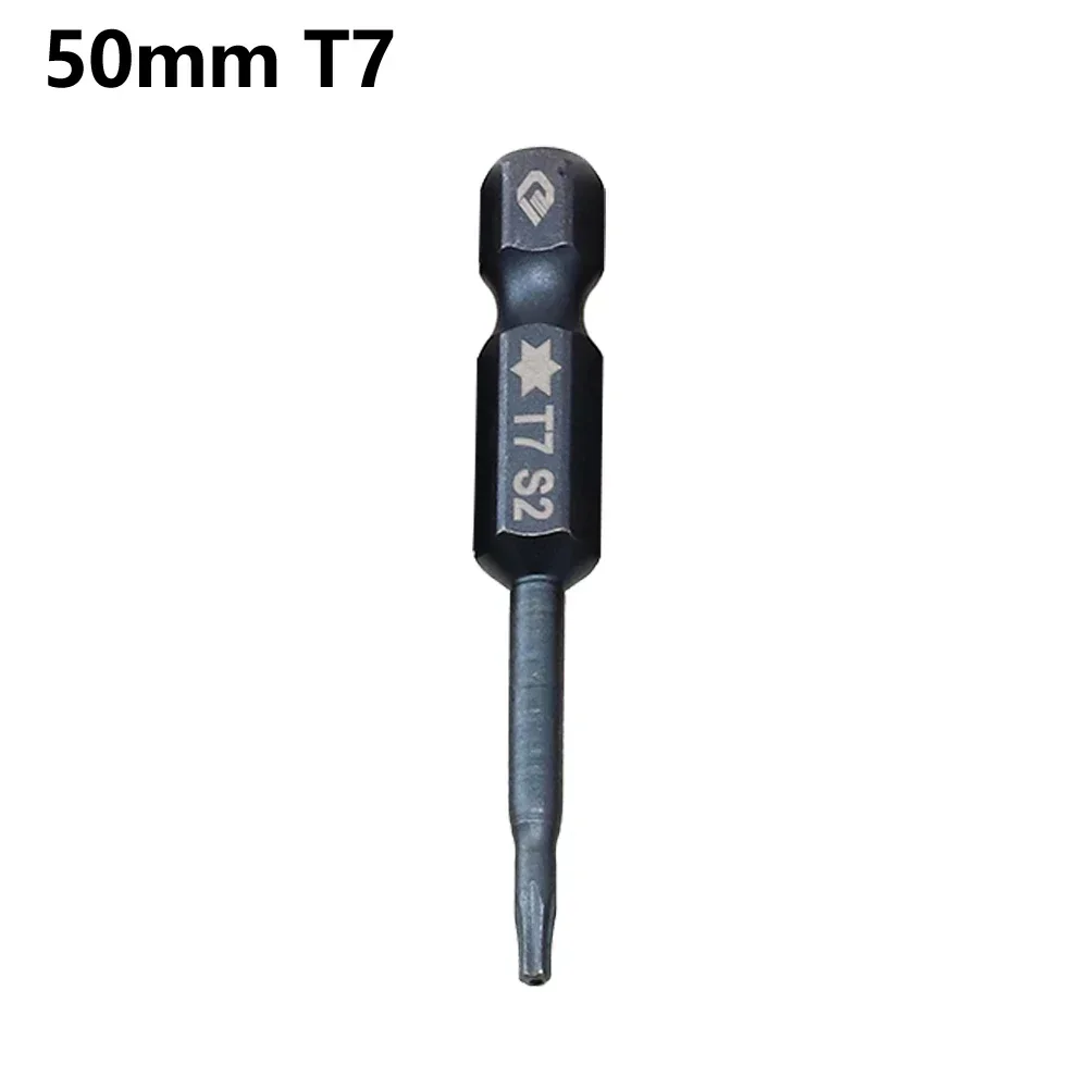 Magnetic Torx Screwdriver Bits Set 50mm Blue Electric Screwdriver Hollow Batch Head T5-T40 DIY Home Projects Hand Tools