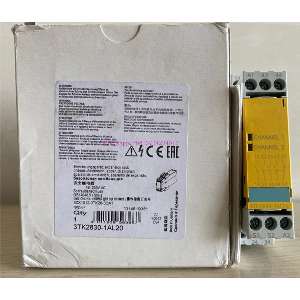 

New for Siemens 3TK2830-1AL20 230V Safety Relay Module in Box