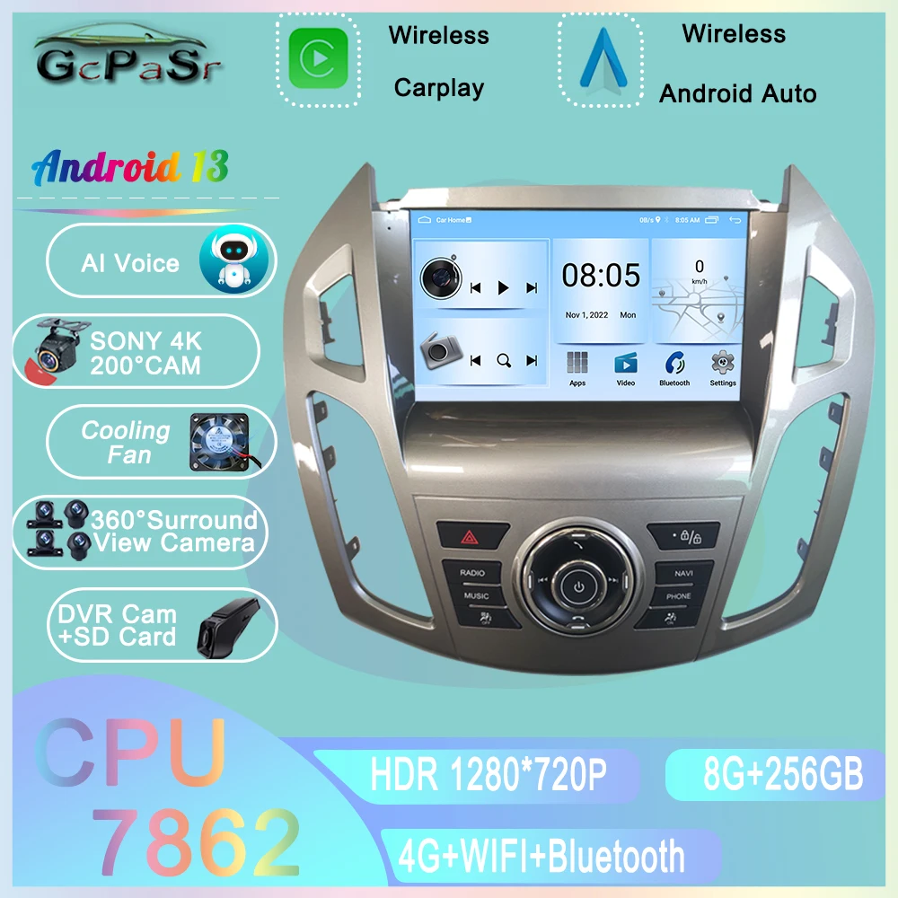 

Автомобильный Android для Ford Connect 2012-2018, автомобильное радио, стерео, головное устройство, мультимедийный видеоплеер, навигация, стерео, Wi-Fi, DSP, NO 2din