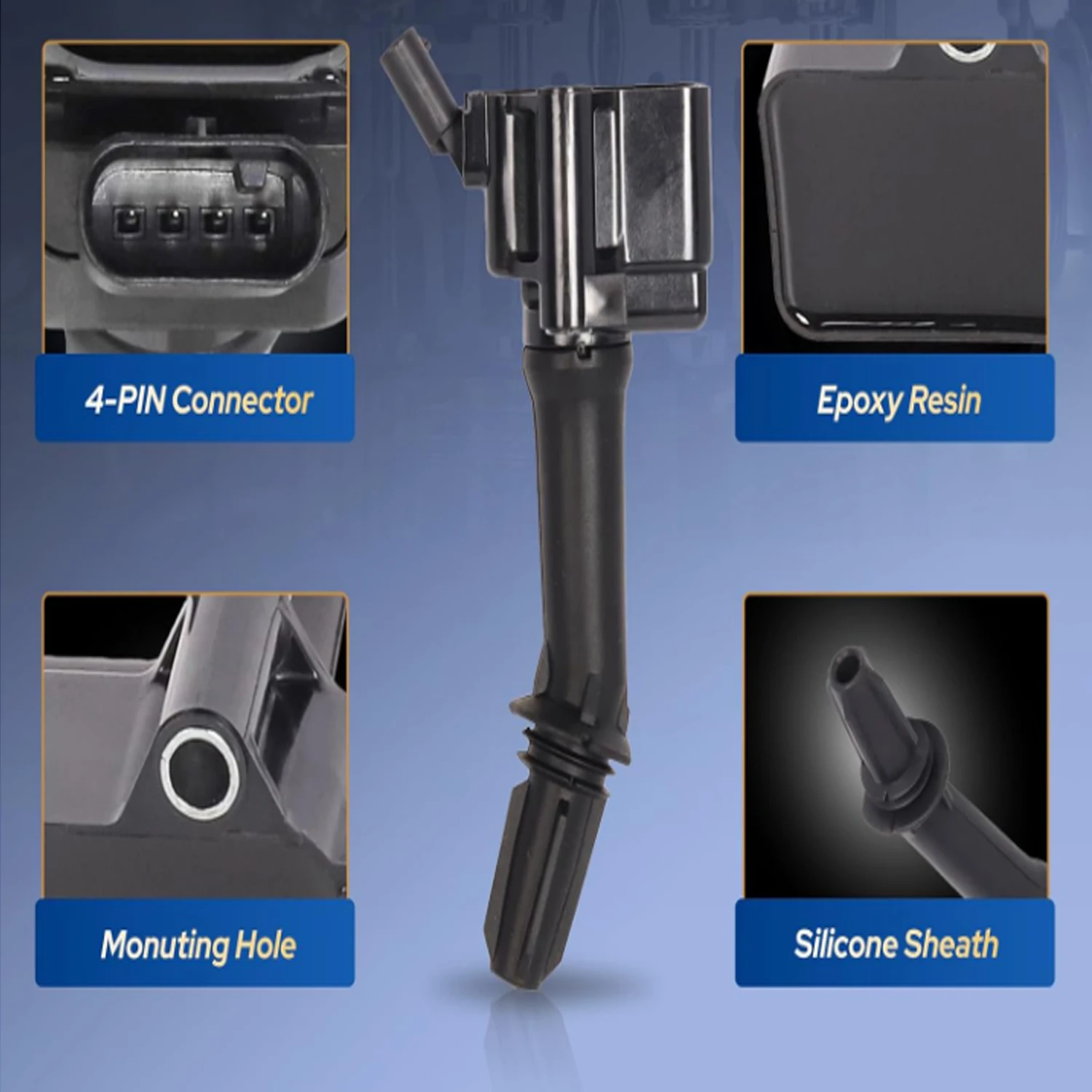 12697989 For SAIC MG RX5 ERX5 I6 EI6 360 E950 MG GS ZS HS GT New MG6 ignition coil high voltage pack 12635672 - Image 2