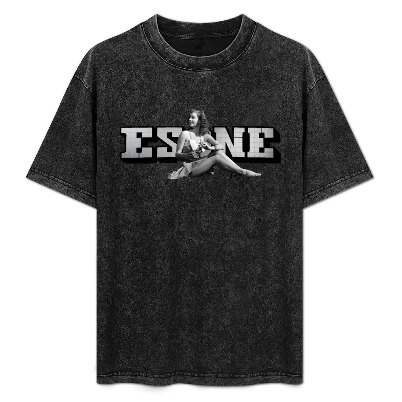 

ANN SHERIDAN ESONE BLOCKBUSTER URBAN GRAFFITI STREET STYLE T-Shirt Simple Print Design T-Shirt