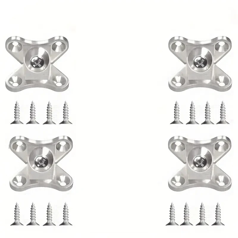 Zinc Alloy Butterfly Corner Bracket Set 2/4/6 Pcs Plank Connector Removable with Screws for Home Improvement