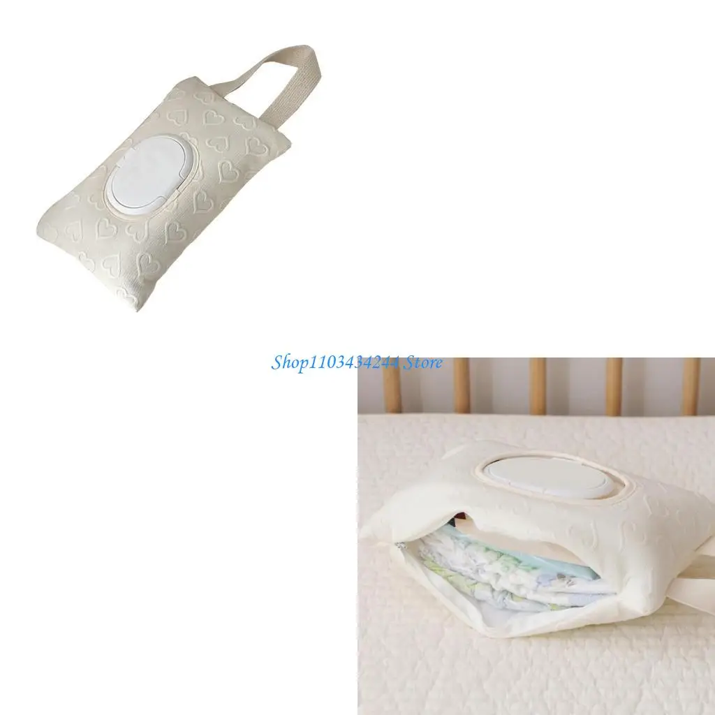 

Портативная коробка для салфеток. Удобная и практичная тканевая коробка для хранения салфеток для колясок.