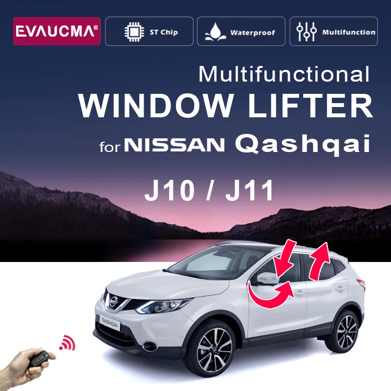 Automobile Safety Electric Windows For Nissan Qashqai J10 J11 Car  Window Closer + Side Mirror Folder Kit Accessories