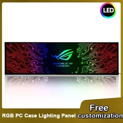 Customize Computer Case RGB Lighting Panel ARGB MOD VGA Side Backplate Cover,PC Cabinet PSU Plate 5V 12V Colorful AURA SYNC