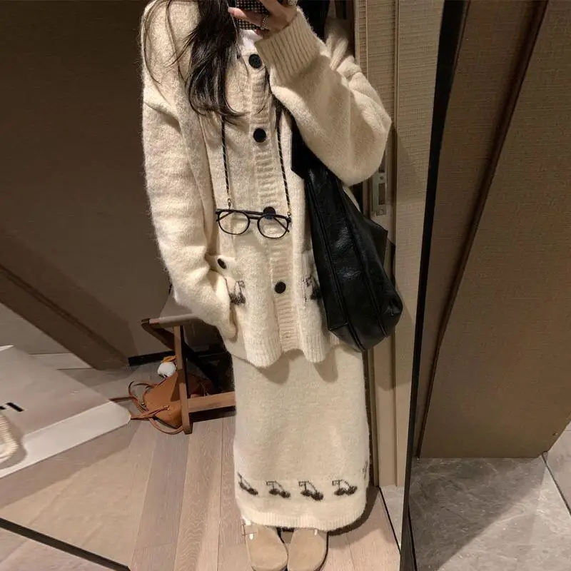 여성용 파자마 세트 따뜻한 겨울 파자마 패셔너블한 홈웨어 귀엽고 부드러운 파자마 세트 두꺼운 잠옷