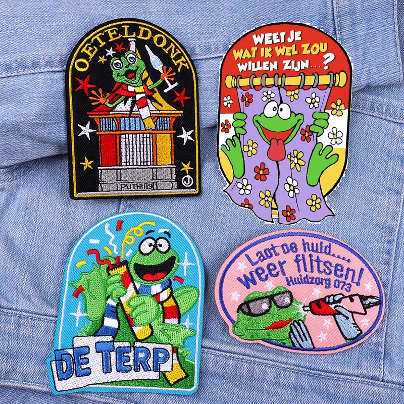 Embroidery Patch Netherland Oeteldonk Embroidered Patches Iron On Patches Carnival For Netherland Patches For Clothing Sew DIY