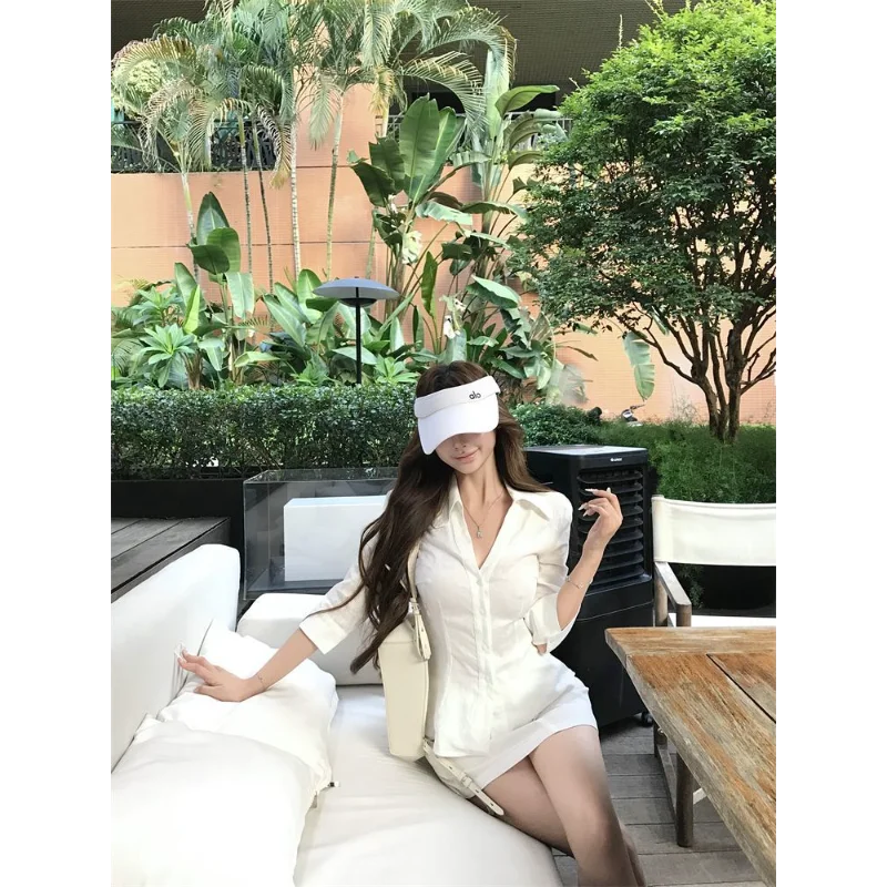 Hauts blancs chemises vêtements pour femmes col POLO à la mode, Simple, vente chaude et polyvalent à manches longues vente chaude confortable