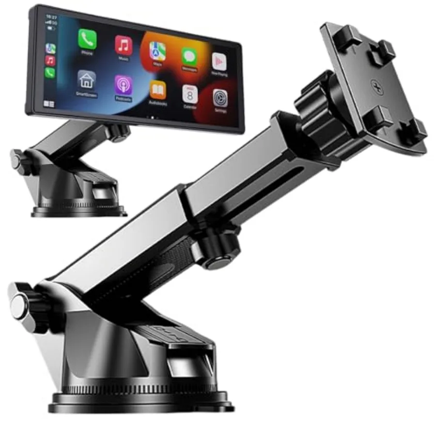 

Extended CarPlay Mount 360° Flexible Windshield Dashboard Suction Cup Brat Replacement for 7 inch 9 inch 10 inch 11 inch 12 inc