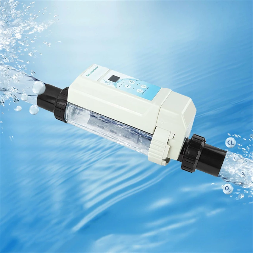 

EC8/EC12/EC16/EC20 Swimming Pool Chlorinator Saltwater Chlorine Generator Electrolysis Salt Chlorinator for Pool Hot Tub Spa 24V