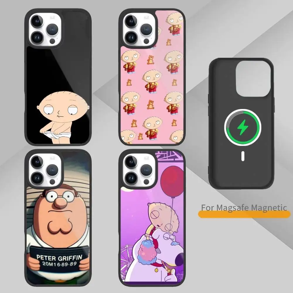 

F-Family Funny Guy Phone Case For iPhone17,16,15,14,13,12,11 Plus,Pro Max Magnetic Magsafe Wireless Charging