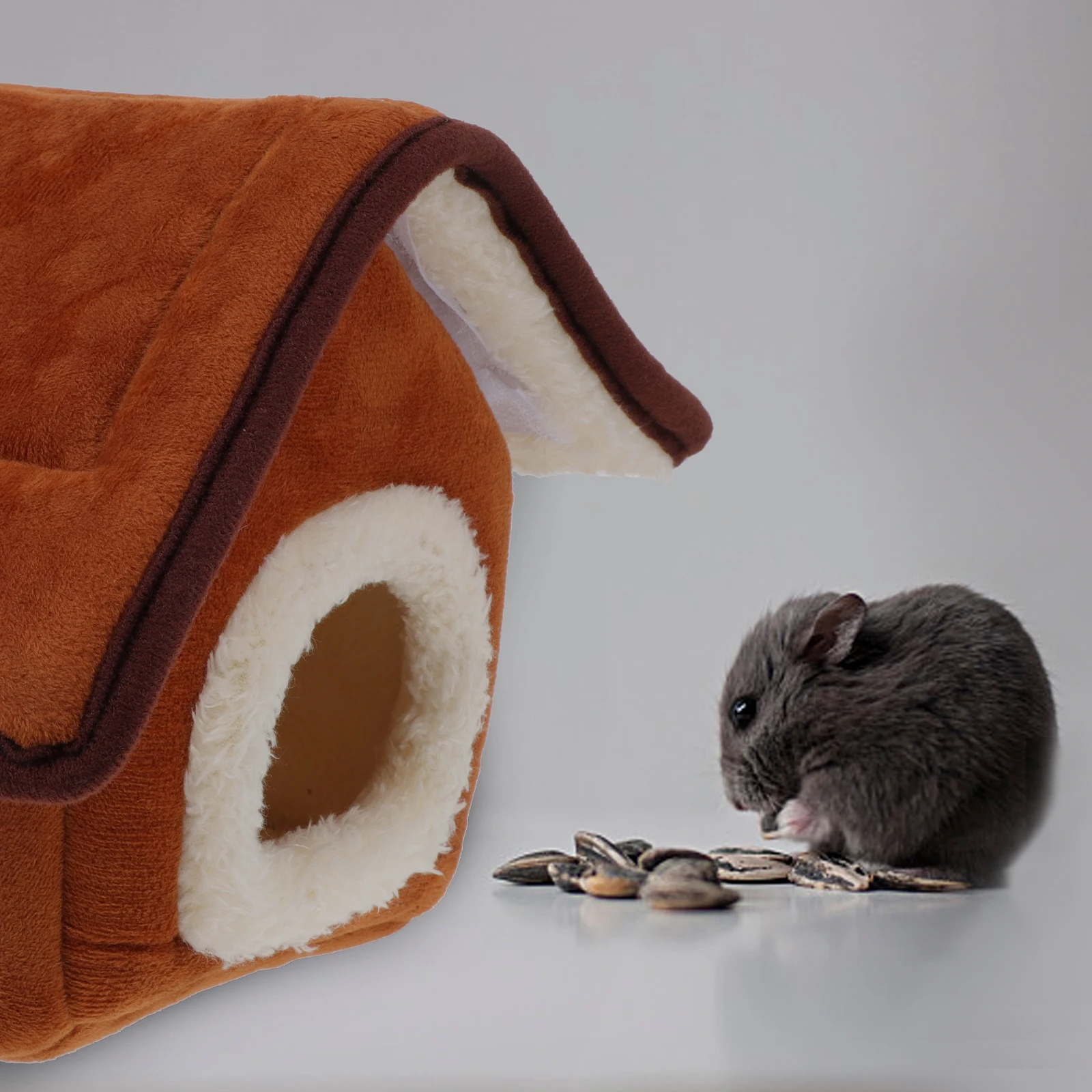 

1pc Cute Pet Cotton for Hamster Squirrel Mice Small Animals Warm House Cozy Bed Cave Nest Play Rest Travel Floor Use Thick Soft