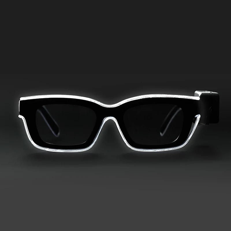 Wireless driving led luminous glasses wireless sunglasses party performance ktv bar atmosphere flash props online celebrity led