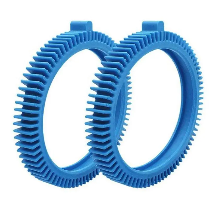 A23F-2 Piece Blue Front Tire Kit With Super Hump 2X 4X Pressure Wheels Rubber 896584000-143 For Hayward Phoenix For Pool Cleaner