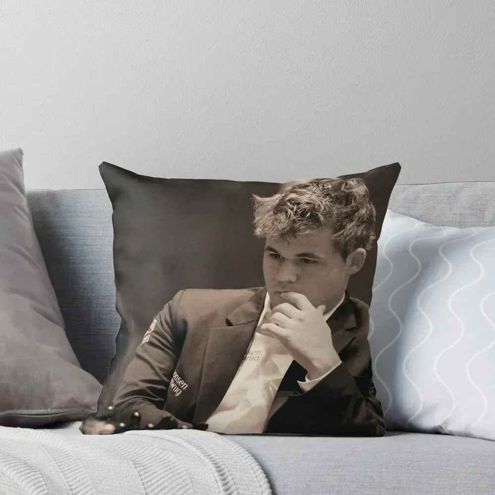 

Magnus Carlsen Throw Pillow Plaid Sofa Cushions For Children pillow