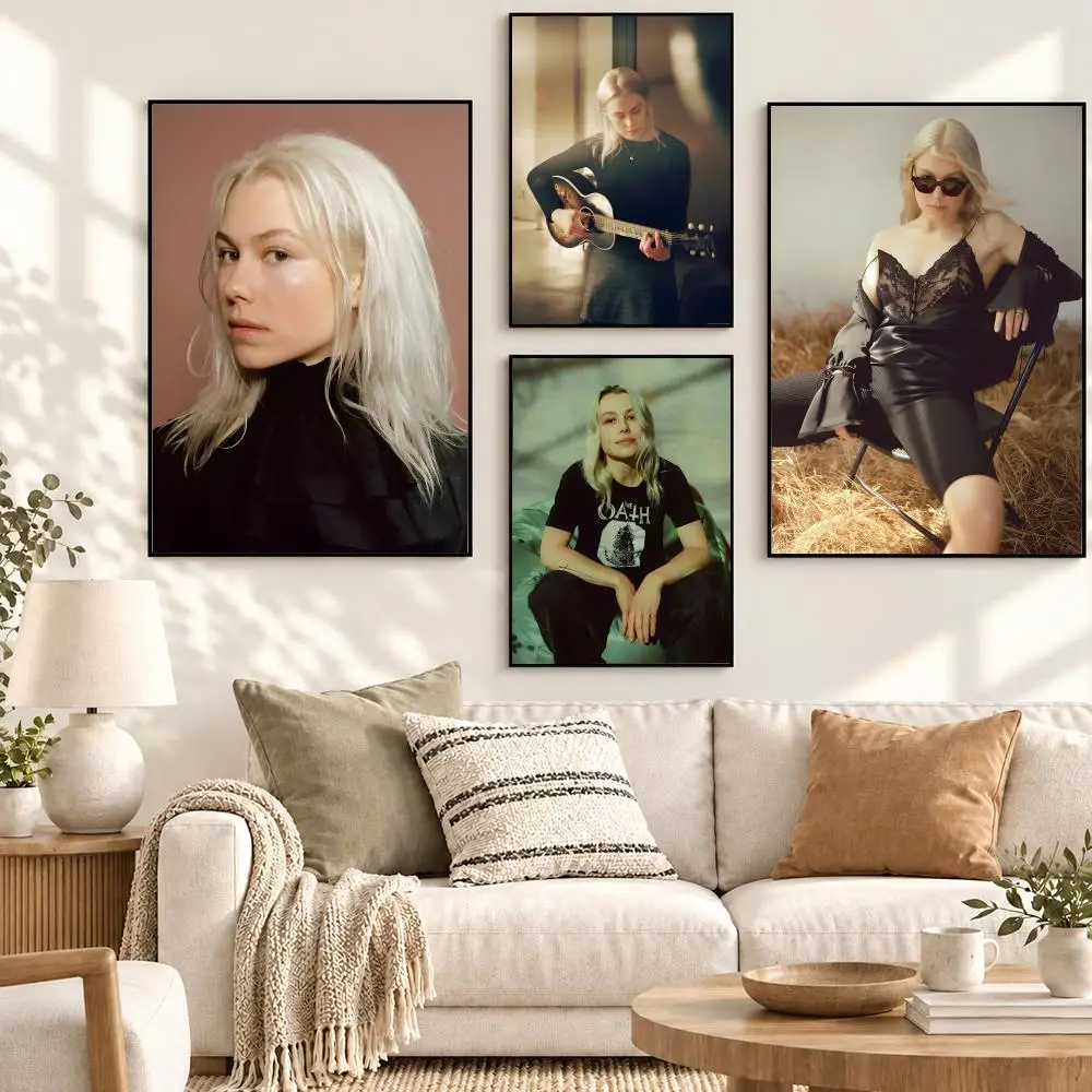 Phoebe Lucille Bridgers Singer Album Retro 80s 90s Art Poster Decorative art prints for the home, holiday gifts, unframed