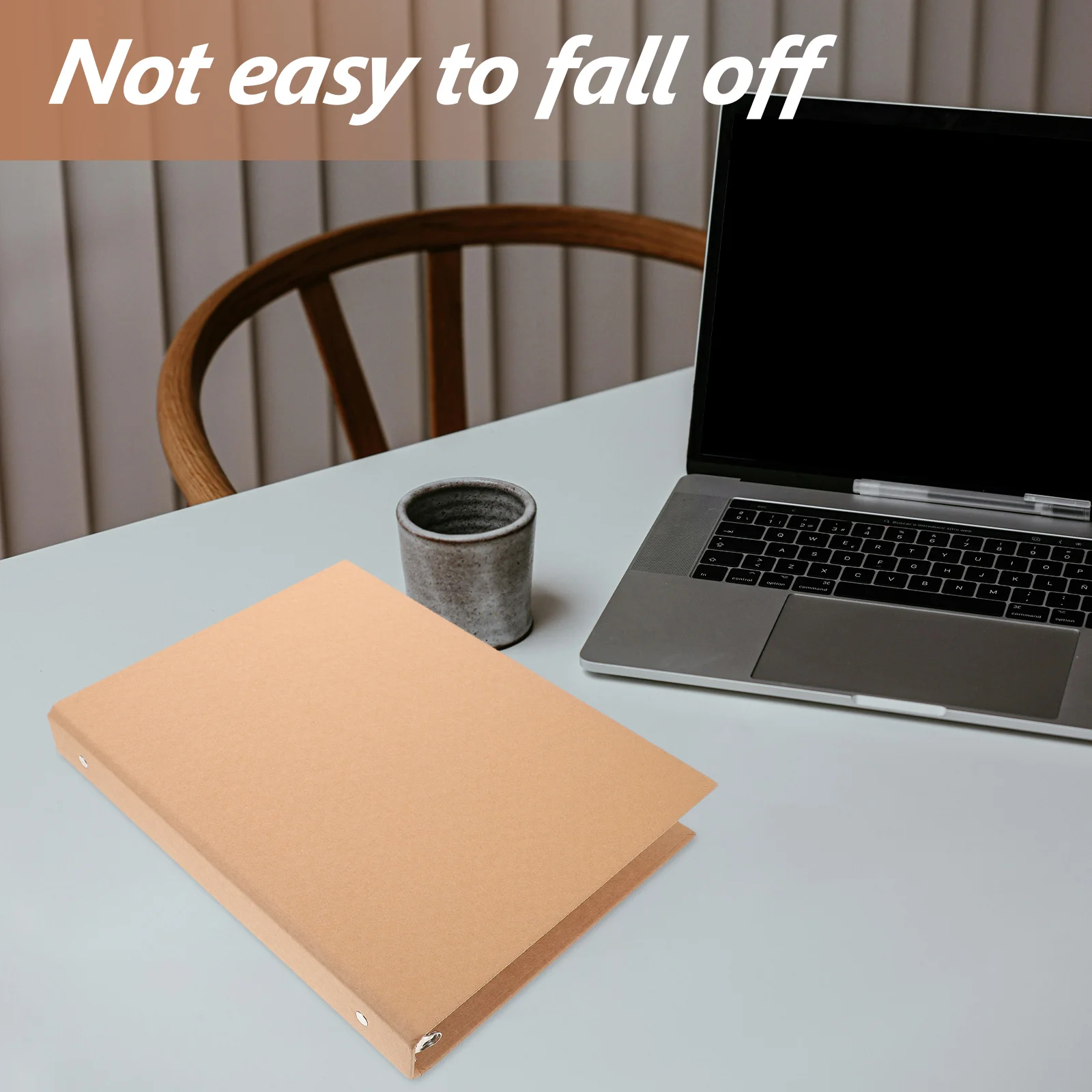 1pc Kraft Paper Cover For A4 Loose-Leaf Notebook Shell Ring Binders Journal Folder Notepad Case Scrapbook Binder A4 Ring