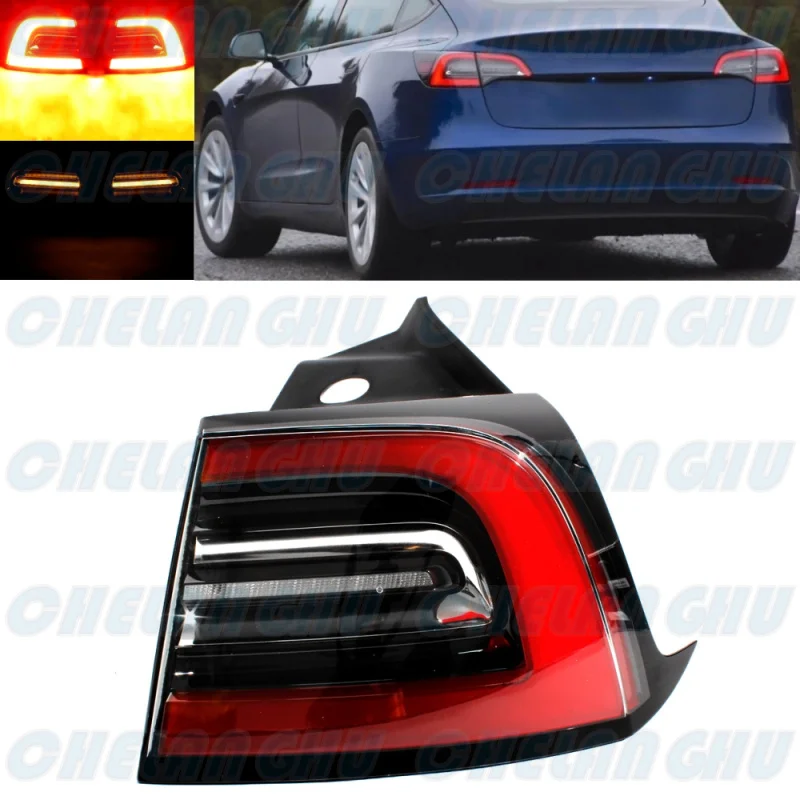 

Right Outer Side Tail Lamp Rear Light With Bulbs 1502087-00-D For Tesla Model 3 / Y 2020 2021 2022 2023