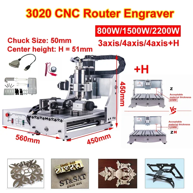 

Фрезерный станок с ЧПУ 3020, Гравировальный фрезерный станок, резак, резьба, резак с резервуаром для воды для металла, камня, деревообработки, гравер 2200 Вт