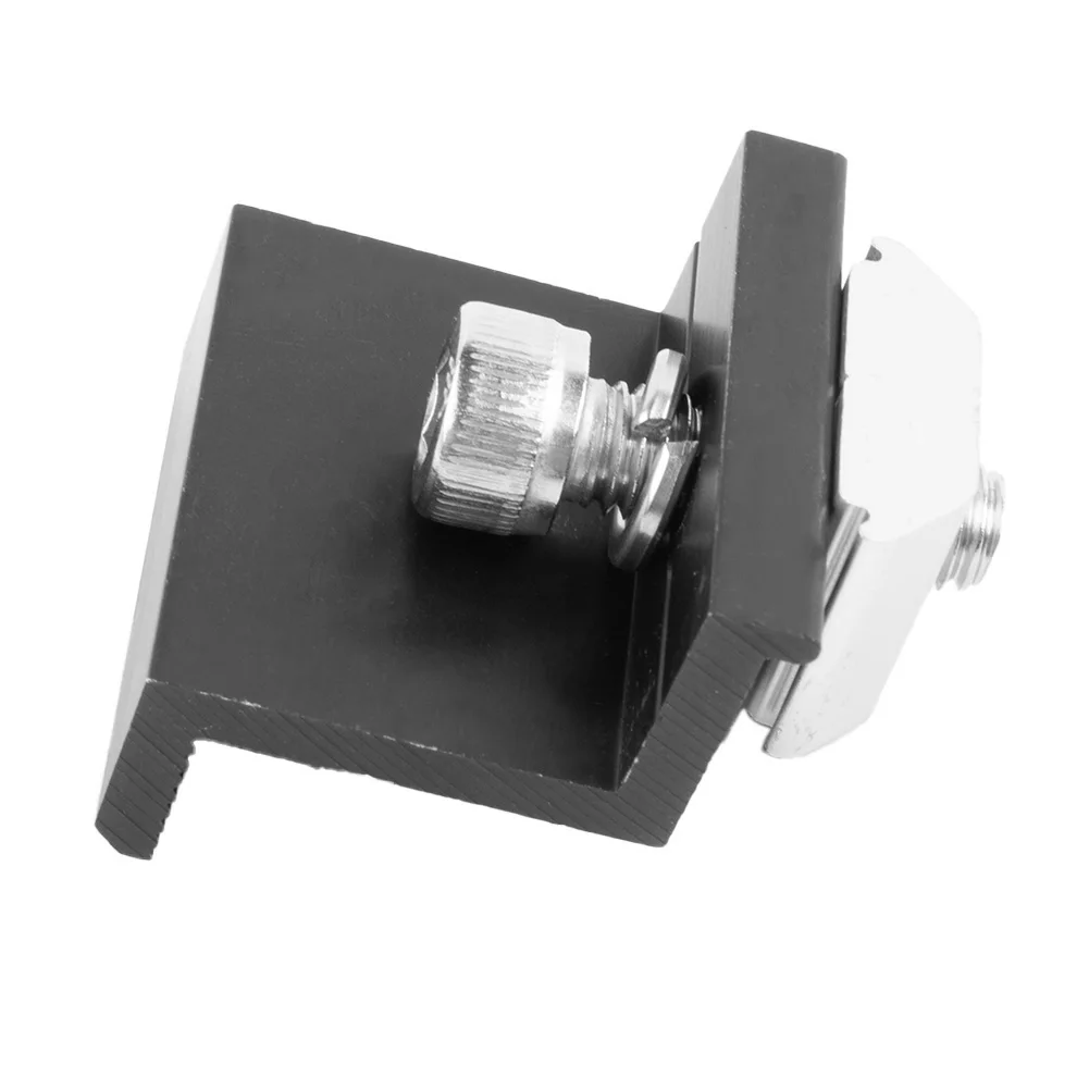 

Clamp Solar Panel Support Aluminum Alloy PV Rack Supplies Black Bracket End Fixing Medium Photovoltaic 4 10Pcs