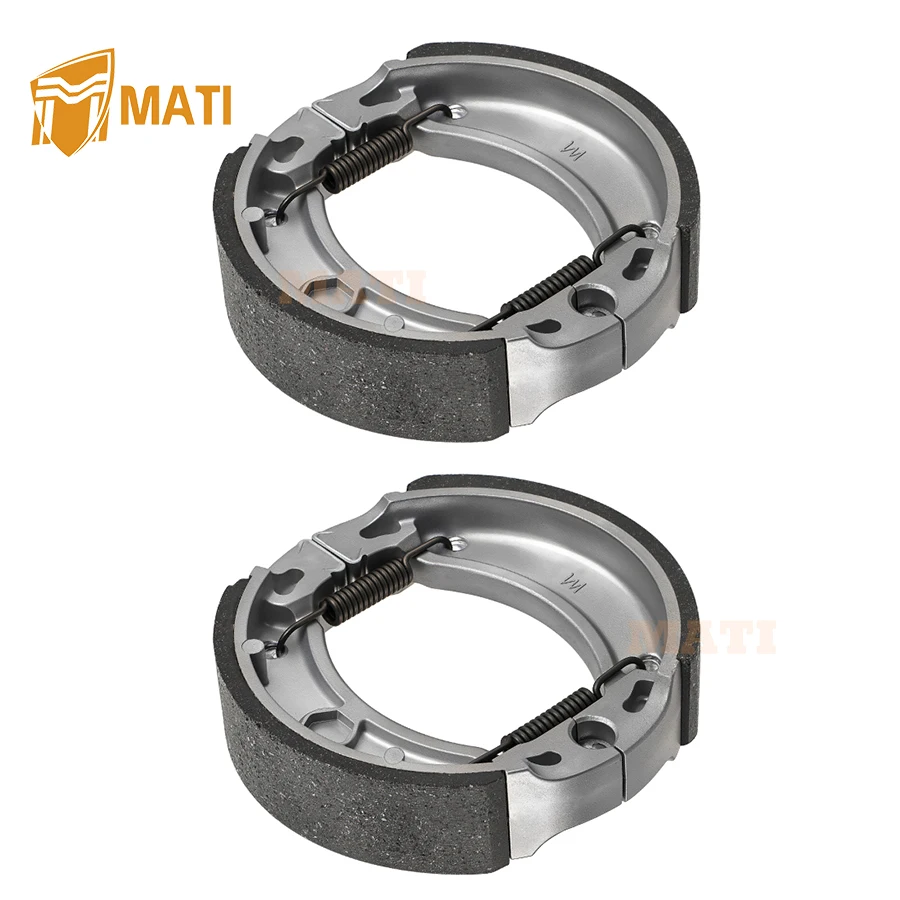 4KN-W253E-11-00 2 Piezas de Zapatas de Freno Delanteras/Traseras y Resorte para Yamaha Blaster Grizzly Raptor TTR Timberwolf Moto-4 TW 80 90 110 125 200