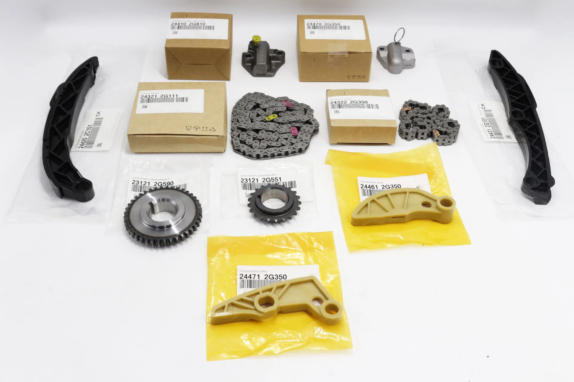 10Pcs Engine Timing Chain Set For 11-18 Kia Optima Sorento Sportage 2.0L 2.4L 16 Valve