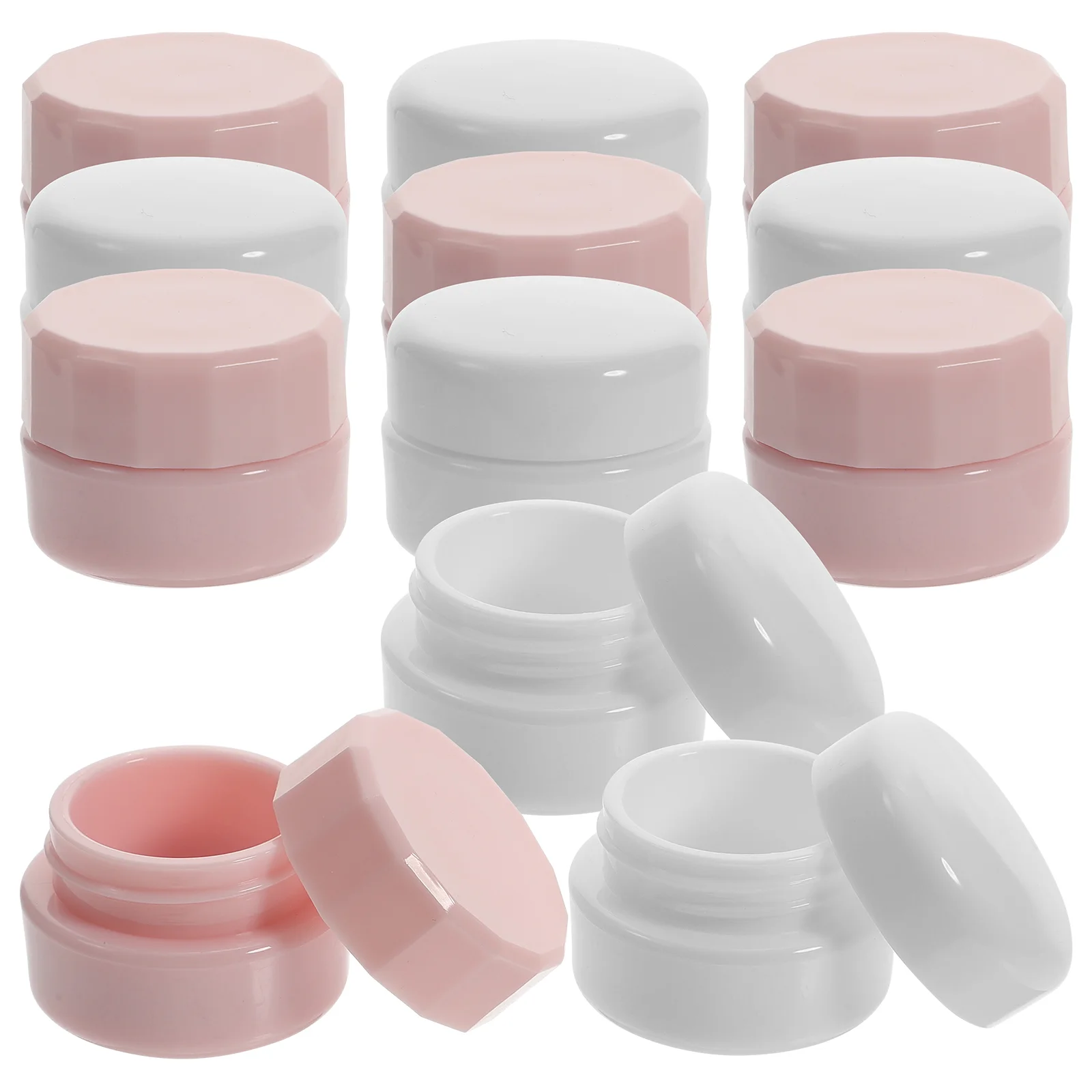 

12 Pcs Cream Box Face Refillable Empty Jars Makeup Containers Small Pp Plastic Travel Boxes