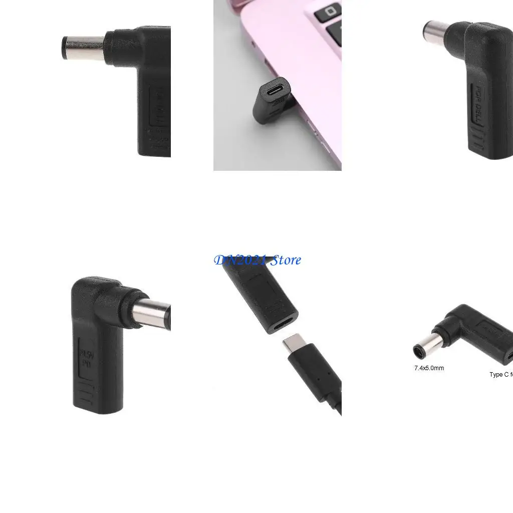 

F3KE USB -ноутбук Адаптер Адаптер Правой угловой преобразователь питания зарядное устройство для